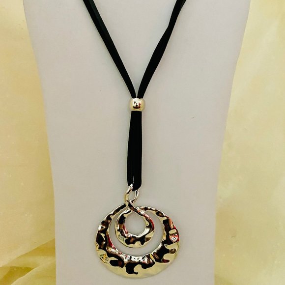 💖 Necklace, Silver Abstract 30 in. /N37 - Picture 4 of 7